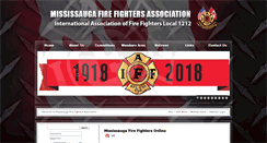 Desktop Screenshot of mississaugafirefighters.org